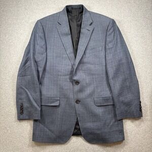 Lauren Ralph Lauren Silk Wool Blazer Sport Coat Crosshatch Size‎ 38S